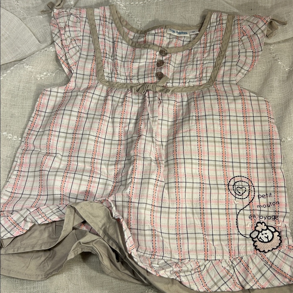 Trois Moutons cotton cute top size 3T